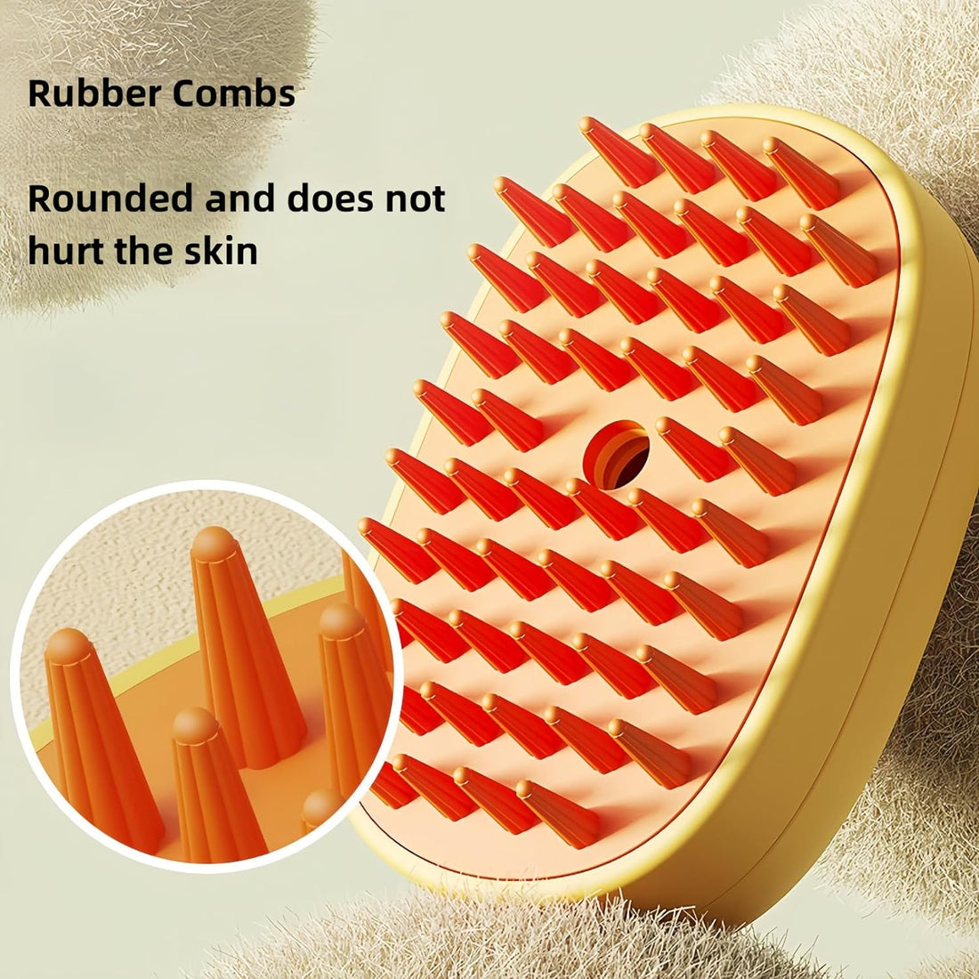 Silicone Cat Steam Brush Grooming Tool