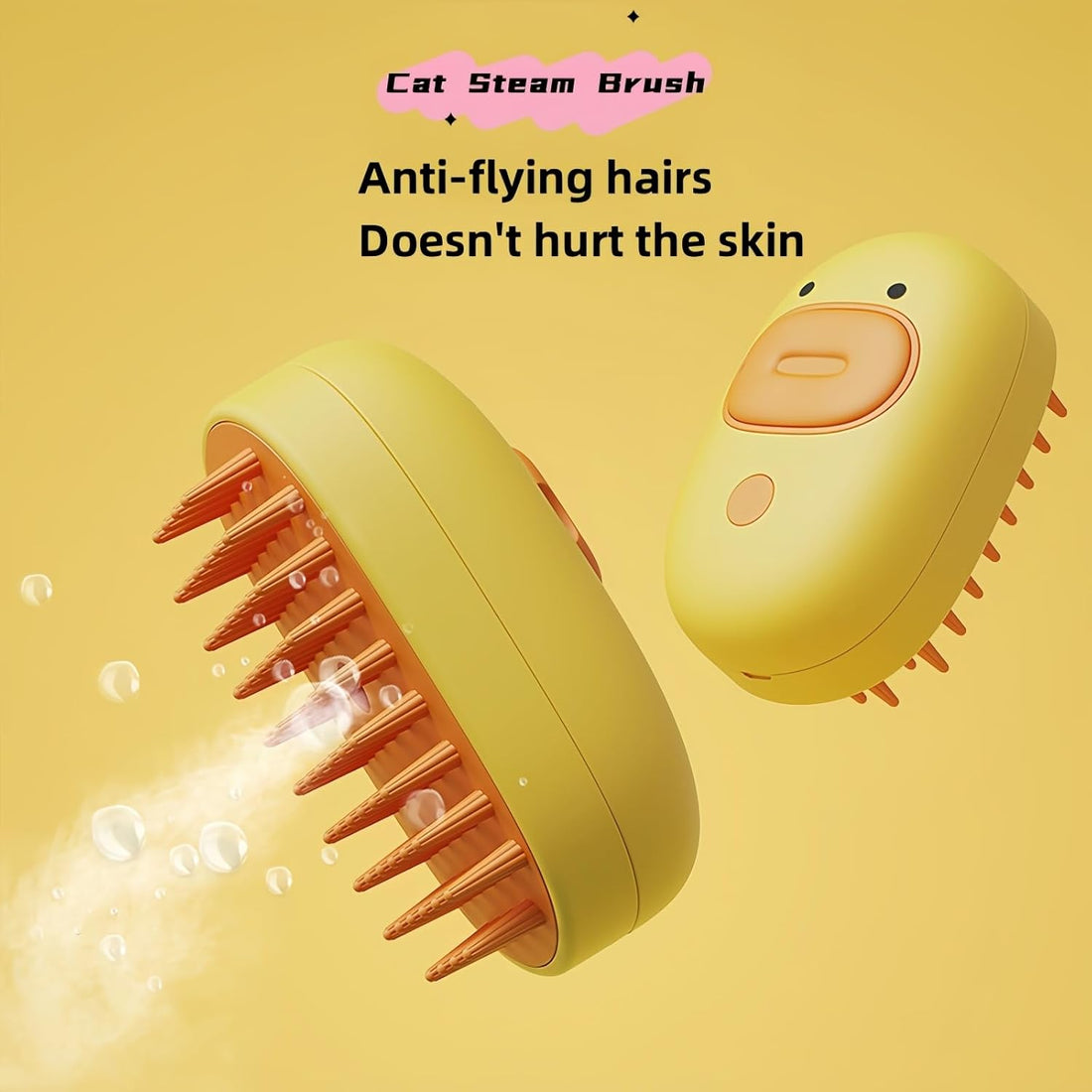 Silicone Cat Steam Brush Grooming Tool