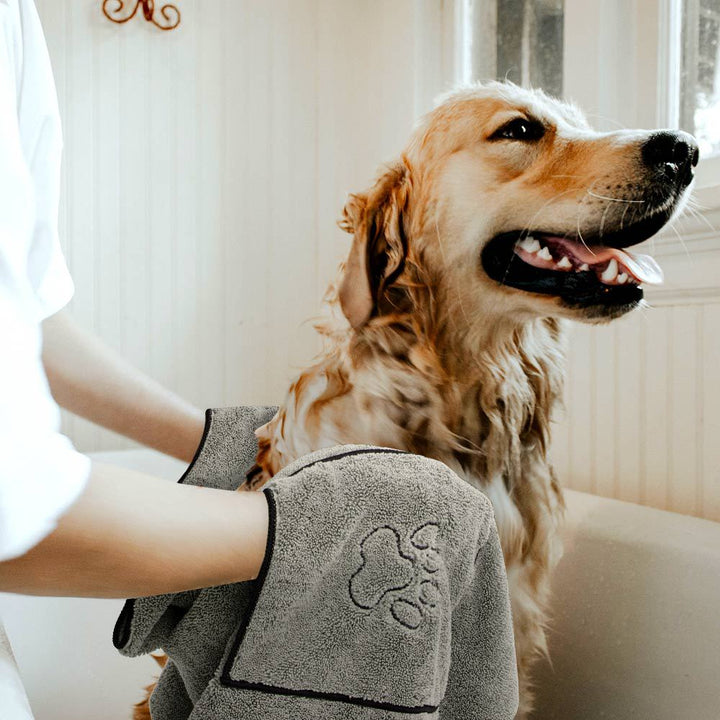 Super Absorbent Pet Dog Bathrobe Bath Towel