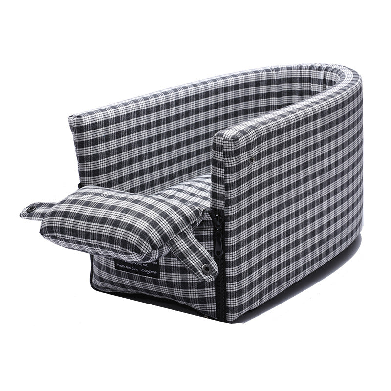 Portable Pet Car Seat Central Control Nonslip Carrier