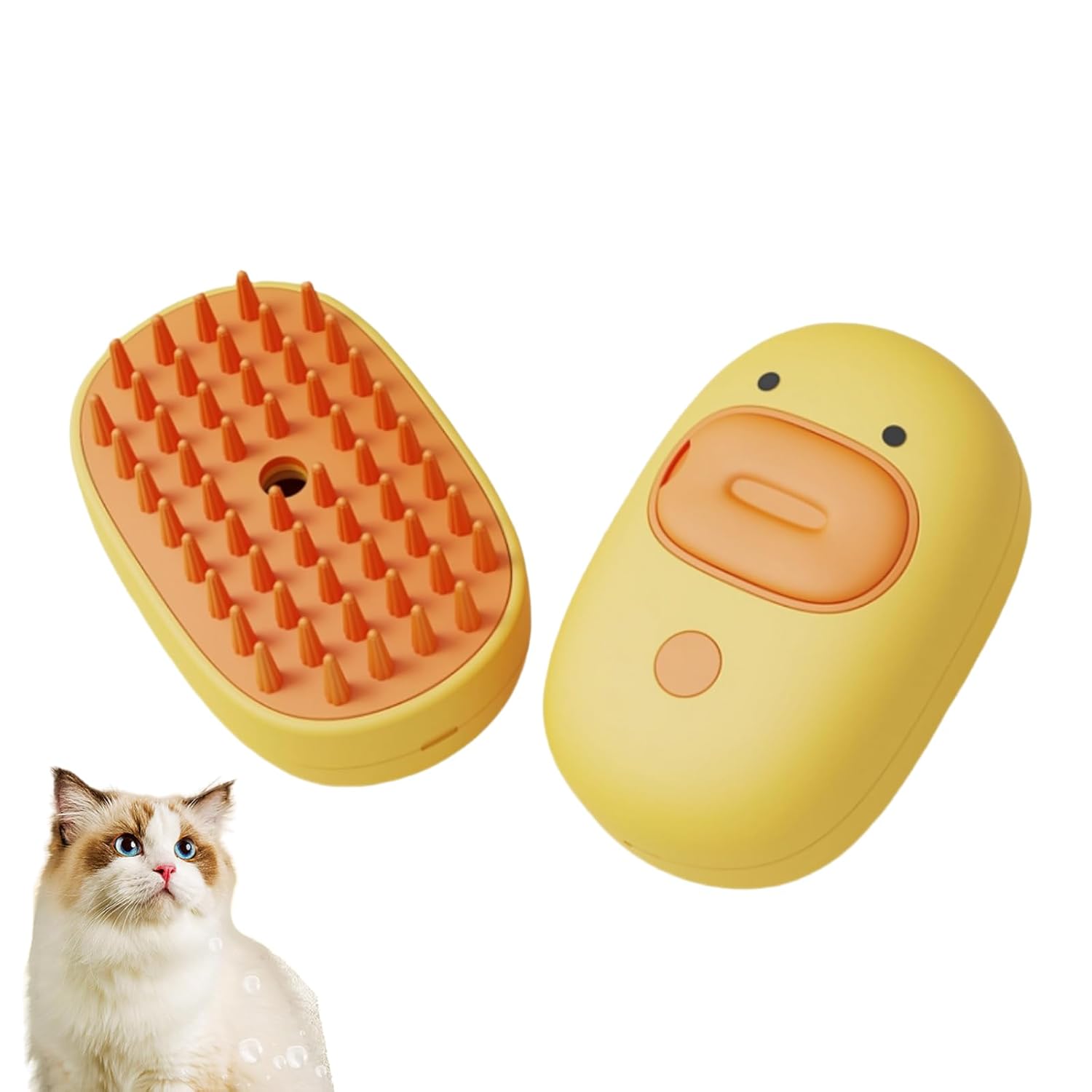 Silicone Cat Steam Brush Grooming Tool